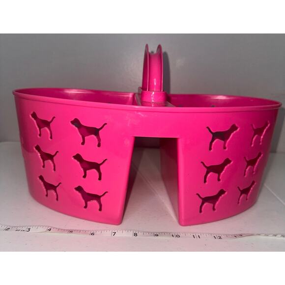 Victorias Secret Pink Dog Graphic Shower Storage Caddie - Picture 1 of 6